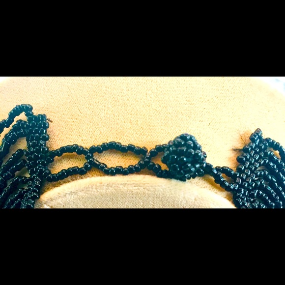 BLACK SCOOPED BOJO BEADS FROM 1990 - Picture 2 of 3